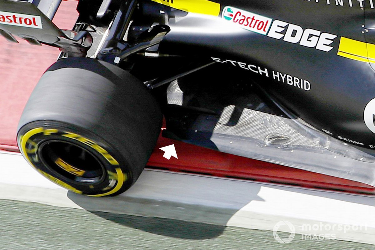 Esteban Ocon, détail du sol Renault F1 Team RS20