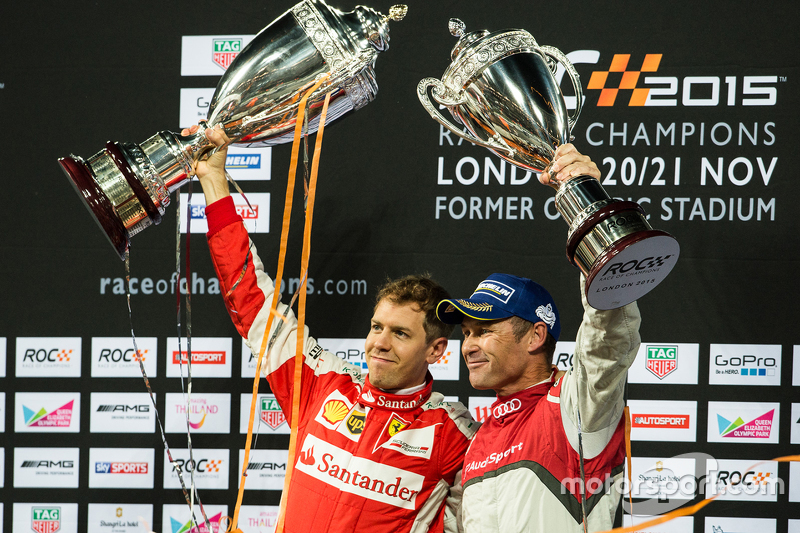 Vainqueur Sebastian Vettel, deuxième place Tom Kristensen