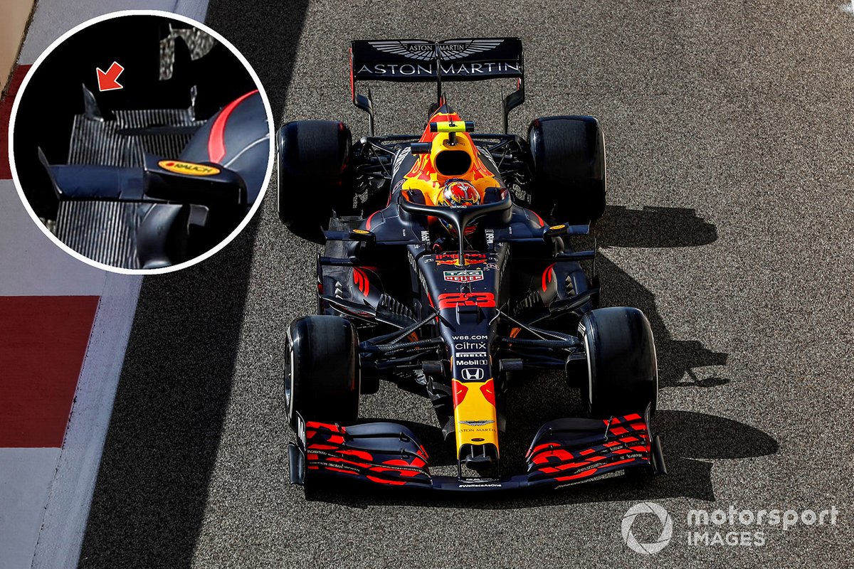 Détail du plancher de la Red Bull Racing RB16
