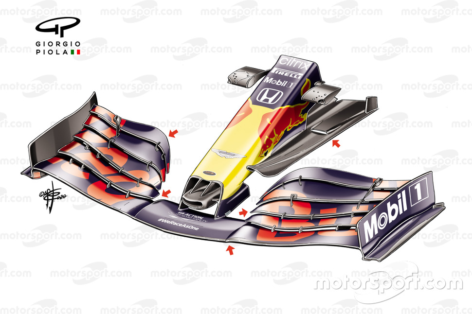 Aileron avant Red Bull Racing RB16, GP de Turquie