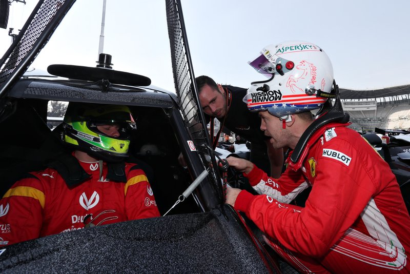 Sebastian Vettel et Mick Schumacher au ROC Mexico 2019