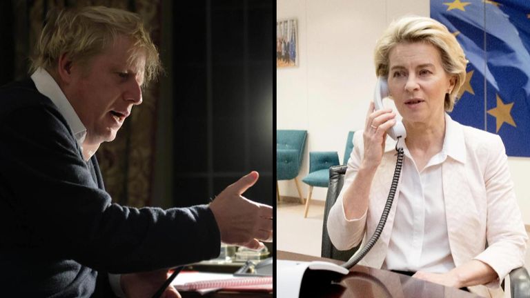 Boris Johnson et Ursula von der Leyen se sont entretenus samedi lors d'un appel téléphonique d'une heure