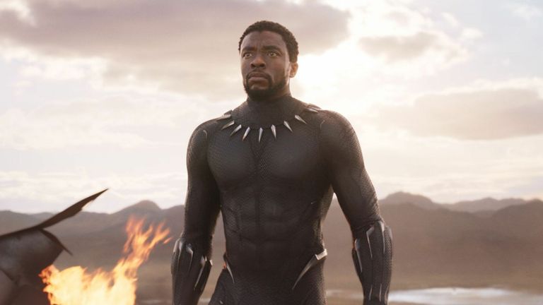 La star des Black Panther Chadwick Boseman.  Pic: Marvel / Disney / Kobal / Shutterstock