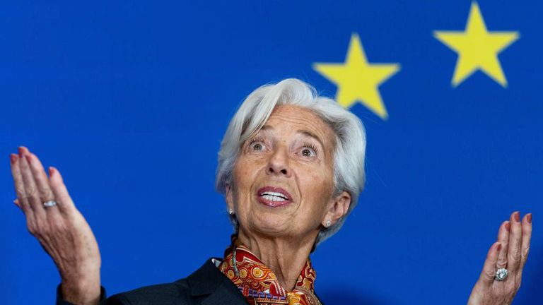 Présidente de la Banque centrale européenne (BCE) Christine Lagarde