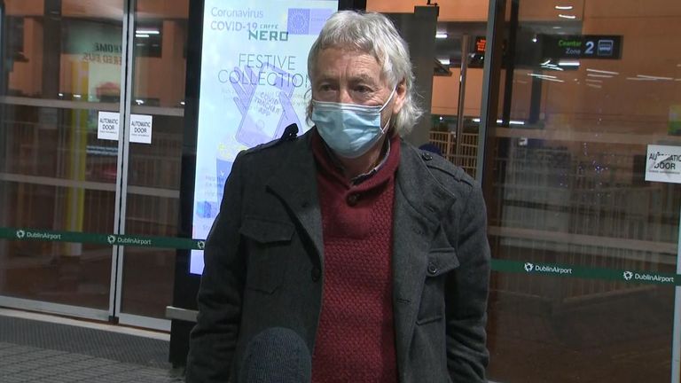 Pour Michael Morrissey, un voyage à travers la mer d'Irlande pour la triste occasion des funérailles de sa sœur est devenu encore plus difficile lorsque son vol de retour a été annulé.