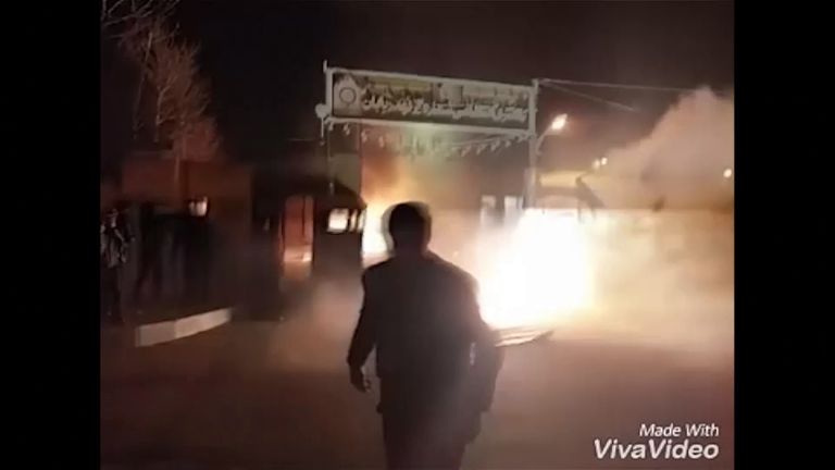 Six émeutiers ont été tués lors d'une attaque contre un poste de police de la ville de Qahderijan