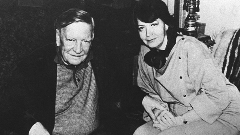 Philby à Moscou dans les années 1980 avec sa femme Rufina Pukhova