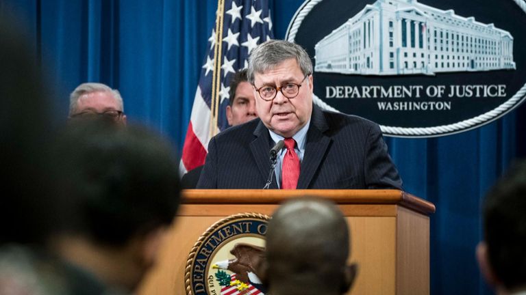 Le procureur général américain Bill Barr occupait le même poste au moment de l'attaque