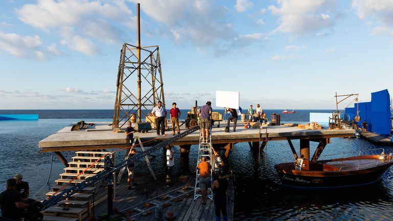 Rose Island dans les coulisses.  Photo: Simone Florena