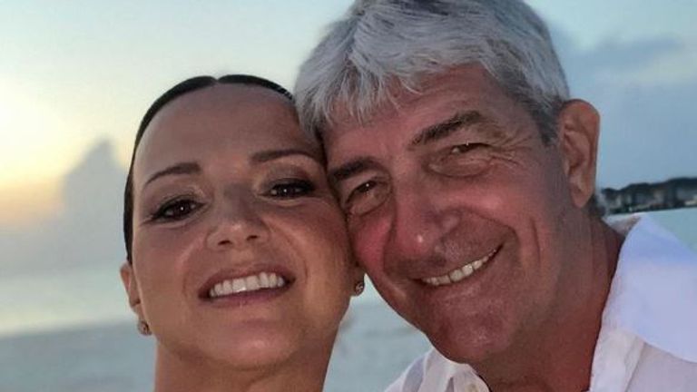 L'épouse Federica Cappelletti a posté une photo avec Rossi sur Instagram, sous-titrée `` Forever '' en italien Pic: Instagram
