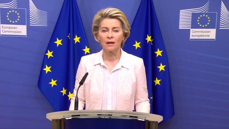 Ursula von der Leyen a lu la déclaration commune