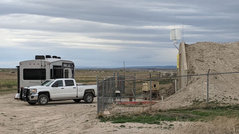 Tom Soulsby a fait d'un bunker dans le Dakota du Sud sa maison.  Pic: Tom Soulsby
