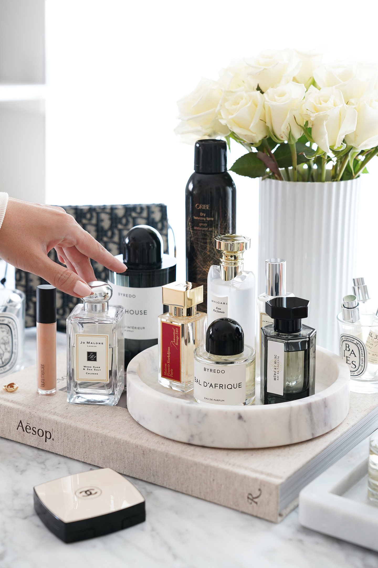 Parfums préférés des Parfums Jo Malone, Bulgari, Byredo, L'Artisan et Maison Francis Kurkdjian
