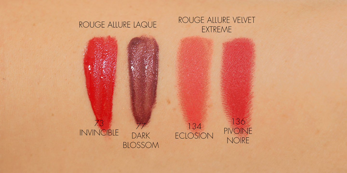 Swatches Chanel printemps-été 2021