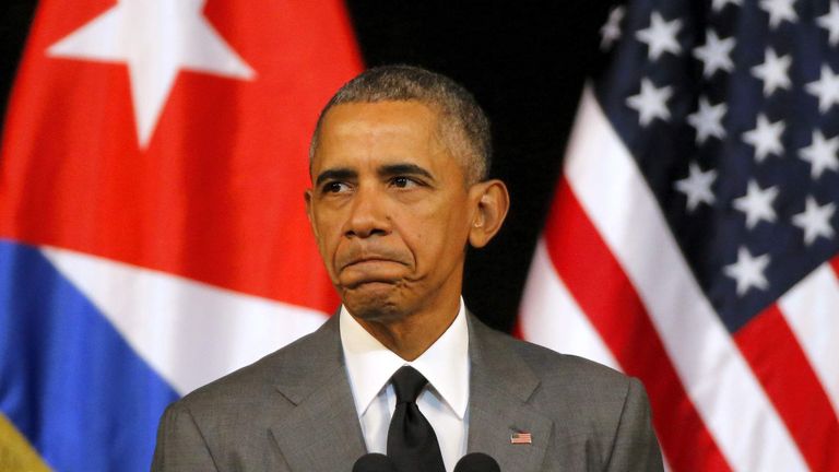 Le président américain Barack Obama prononce un discours au Gran Teatro de La Havane Cuba