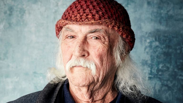 David Crosby pose pour un portrait pour promouvoir le film 