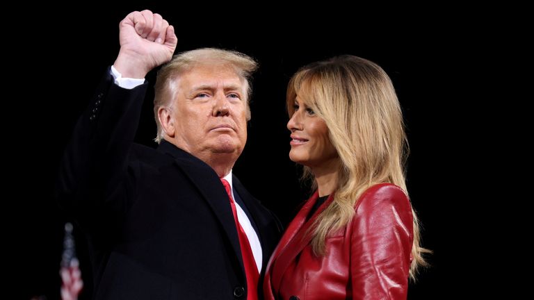 Donald et Melania Trump à Valdosta, Géorgie