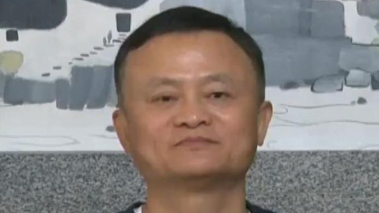 Twitter de Jack Ma.  Il est le cofondateur et ancien président exécutif du groupe Alibaba