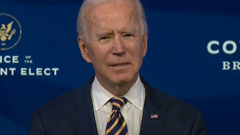 Joe Biden implore le public américain de porter un masque