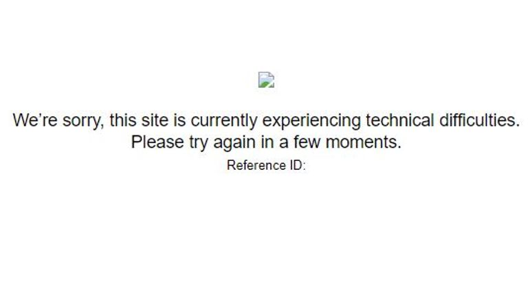Le message que les utilisateurs ont vu après la fermeture du site Web du département d'État américain