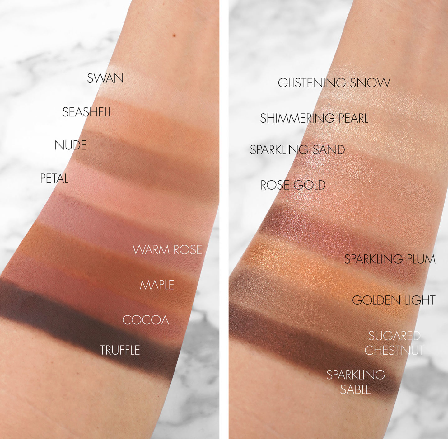 Too Faced Born This Way Palette de fards à paupières Natural Nudes Nuancier