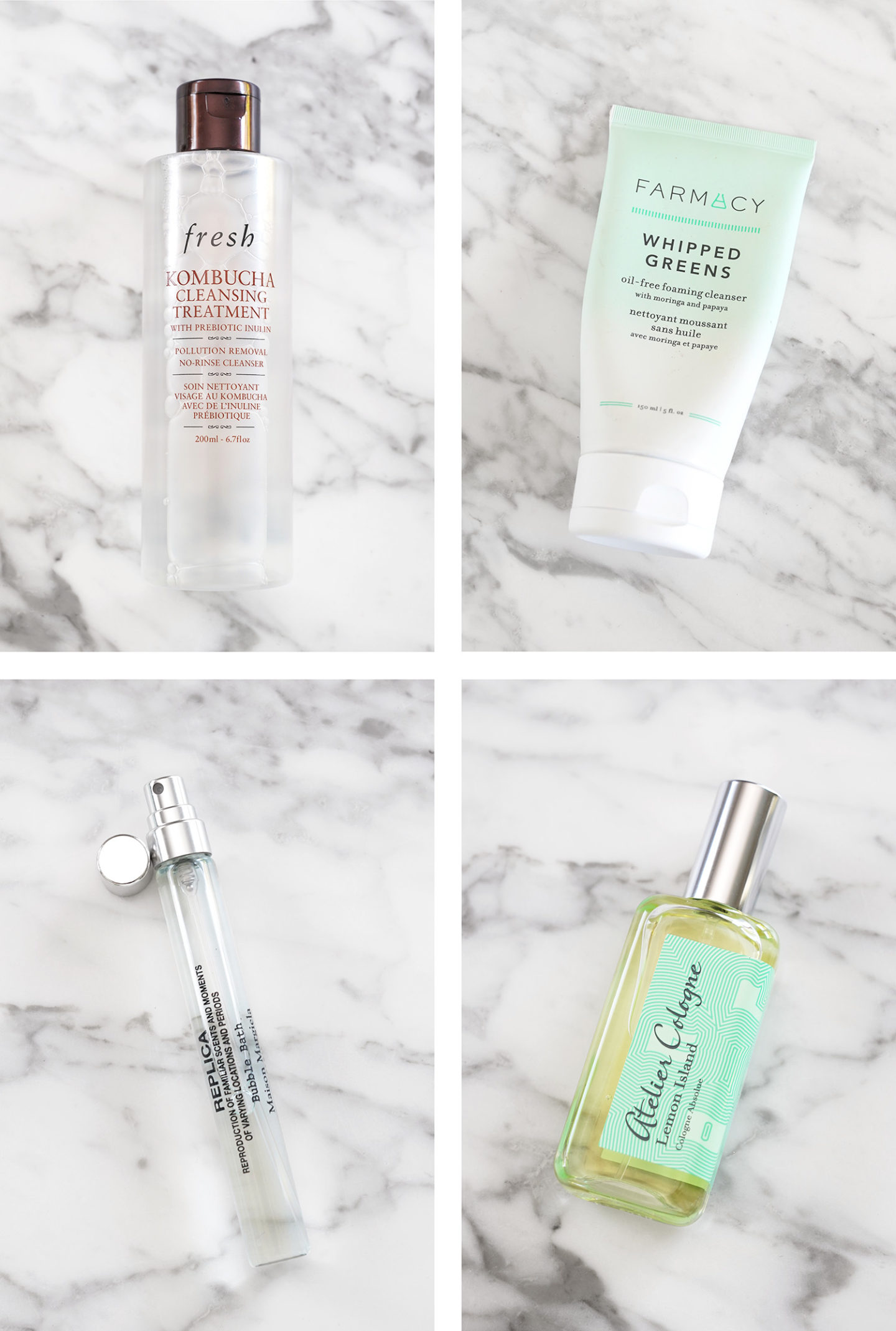 Nettoyant et traitement prébiotique 2 en 1 Fresh sans rinçage, nettoyant moussant sans huile Farmacy Whipped Greens