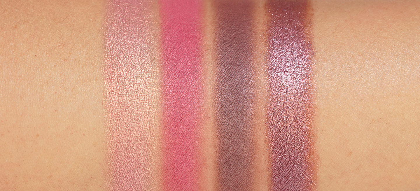 Pat McGrath Divine Rose Luxe Quad in Eternal Eden Swatches