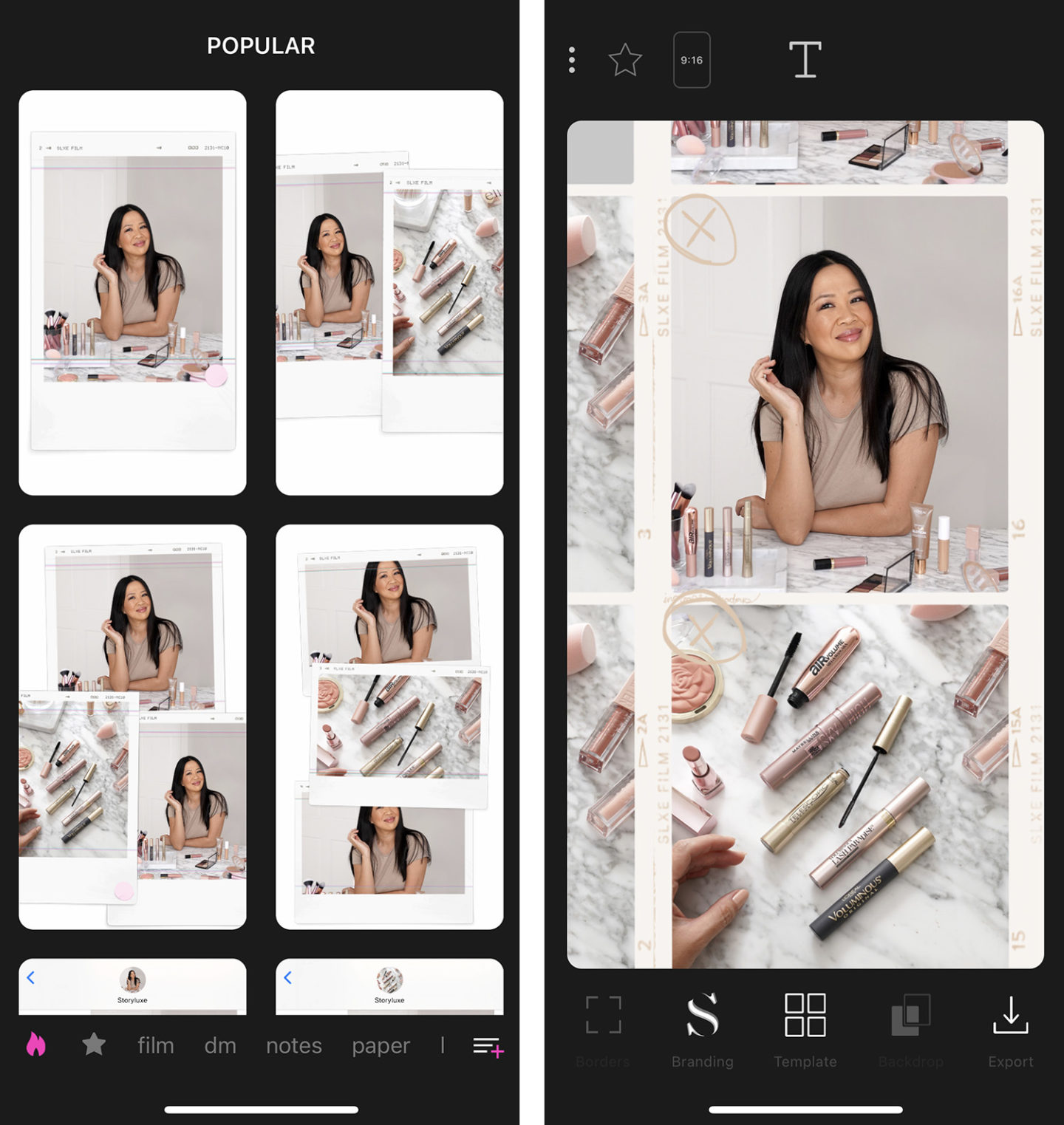 Application Storyluxe