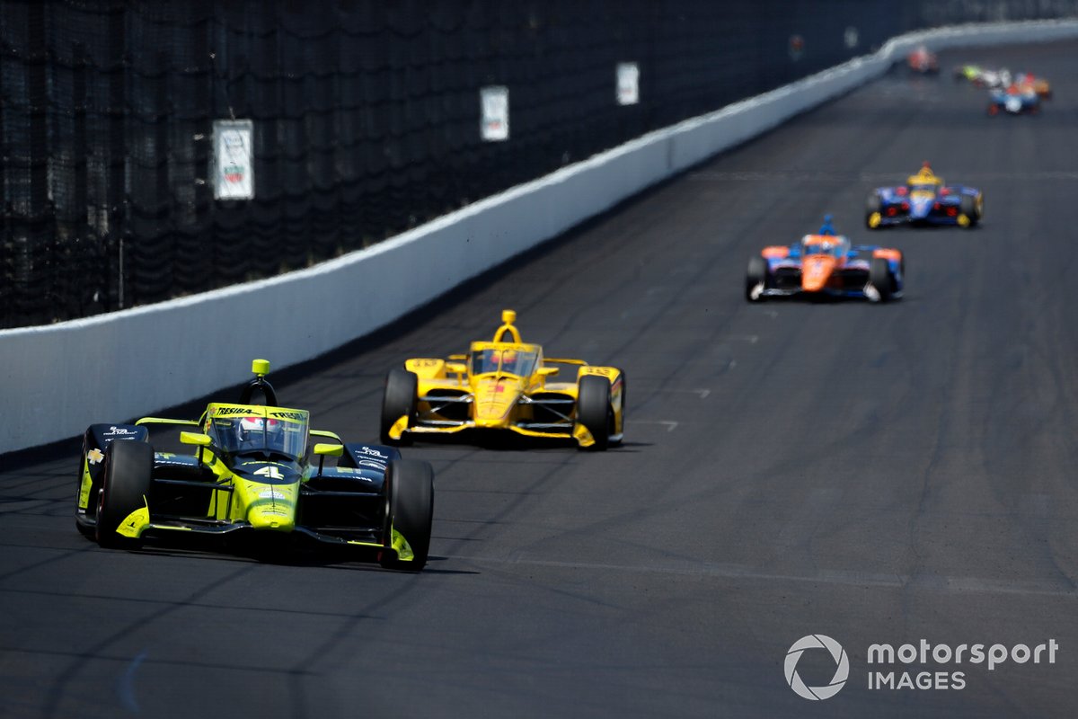Charlie Kimball, AJ Foyt Enterprises Chevrolet, Indianapolis 500 2020. 