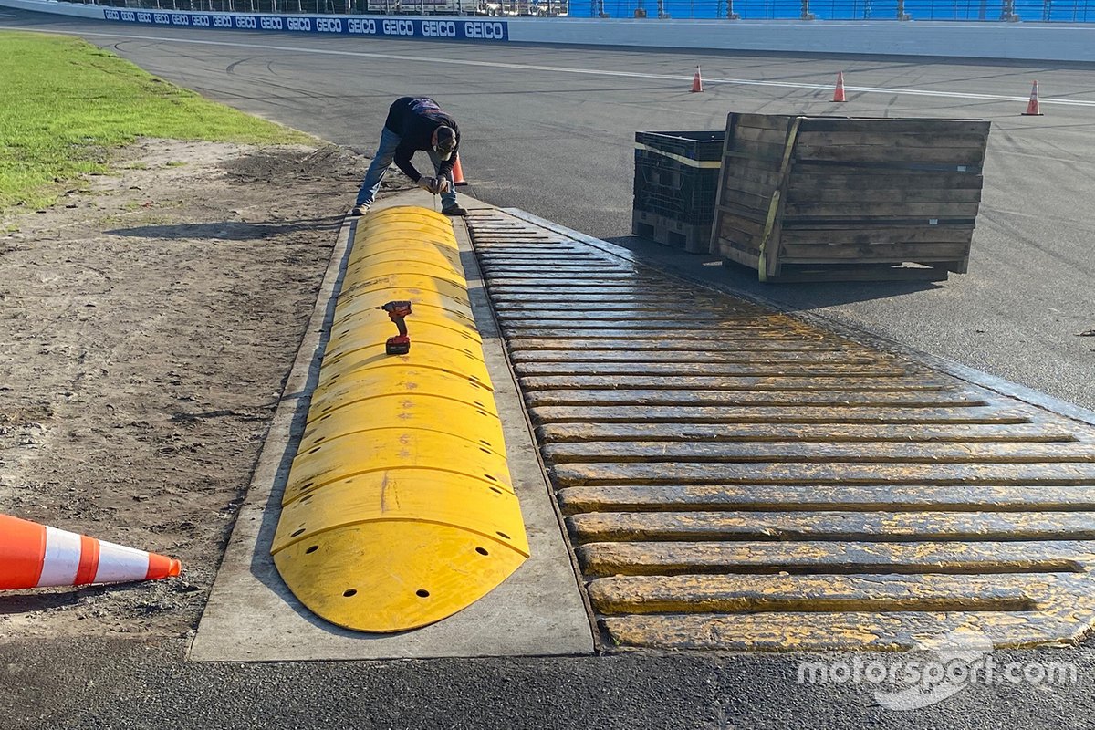 Toile de fond en béton sur la route de Daytona