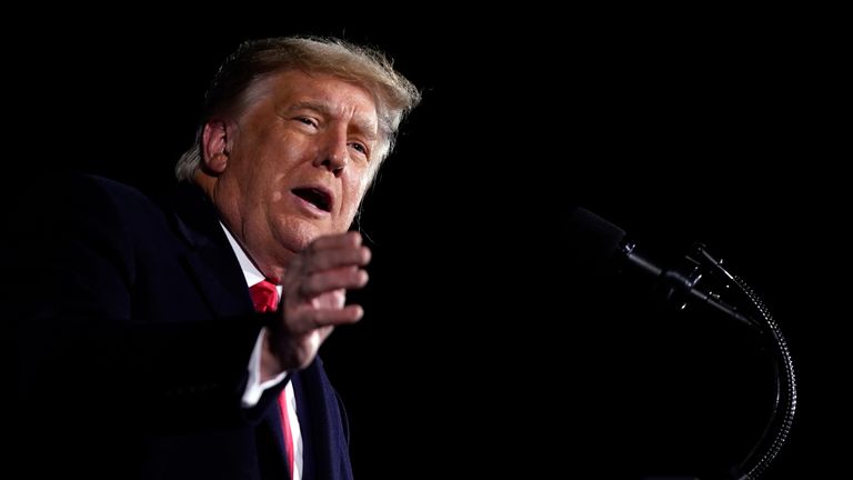 Donald Trump.  Pic: AP