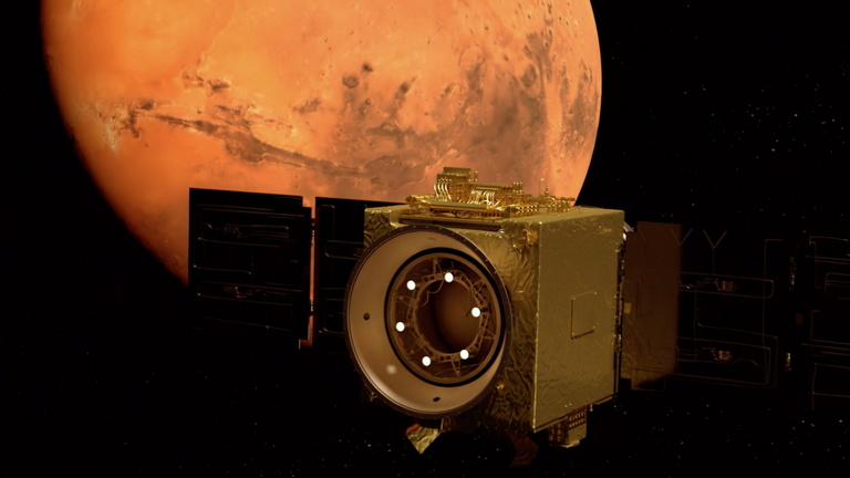 La sonde s'appelle Hope, ou Amal en arabe