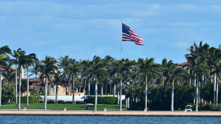 Le domaine Trump Mar-A-Lago à Palm Beach.  Pic: AP