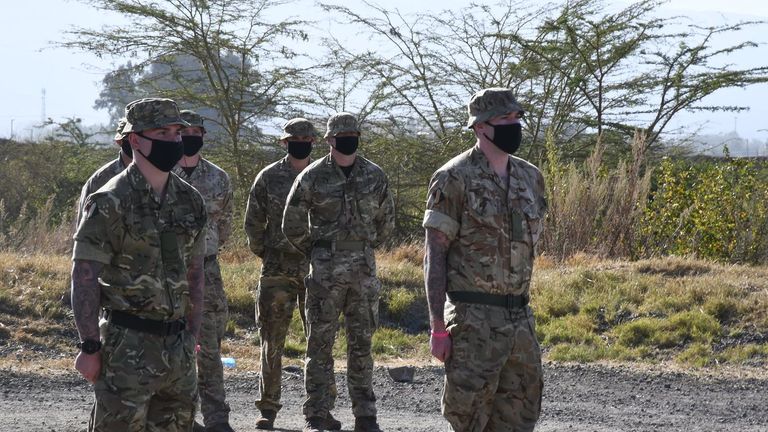 Le régiment Mercian s'entraîne au camp.  Pic: Facebook / BATUK