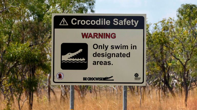 Les crocodiles sont un spectacle courant dans les voies navigables du Queensland.  Pic: AP