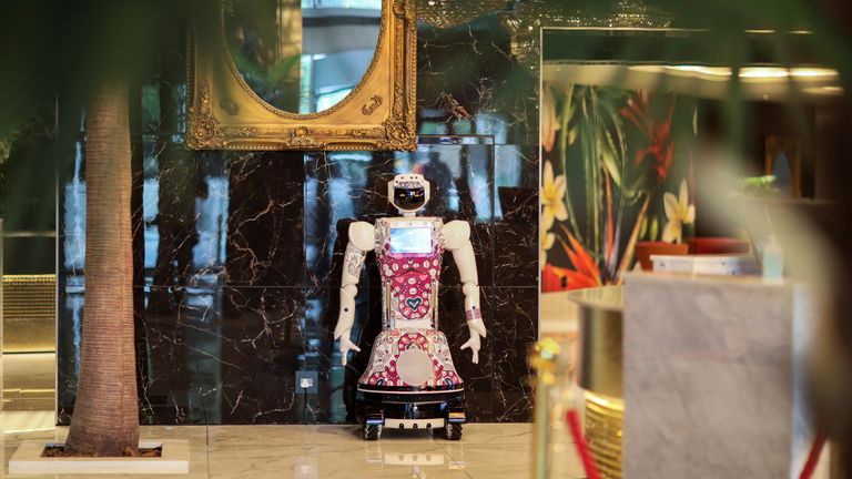 Hotel Sky est le premier en Afrique à introduire des assistants automatisés.
