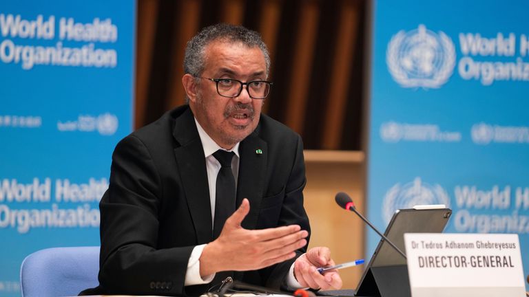 Directeur général de l'OMS, Dr Tedros Adhanom Ghebreyesus