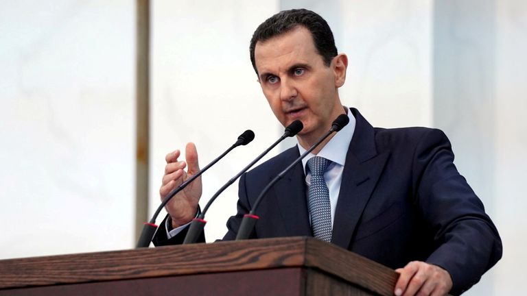 Le président syrien Bashar al-Assad a été testé positif au COVID-19.  Pic: Reuters