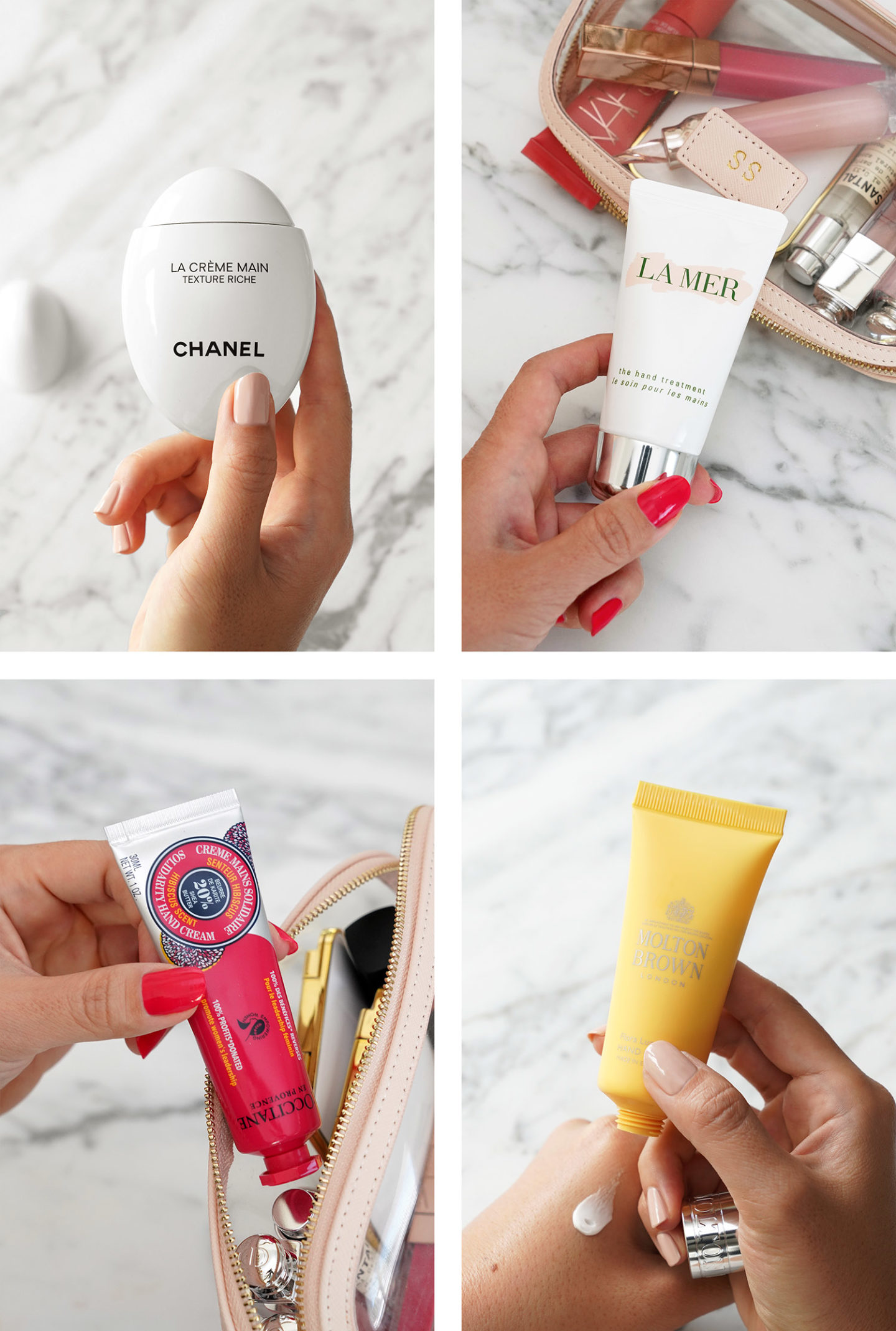 Meilleures crèmes pour les mains Chanel, La Mer, LOccitane, Molton Brown