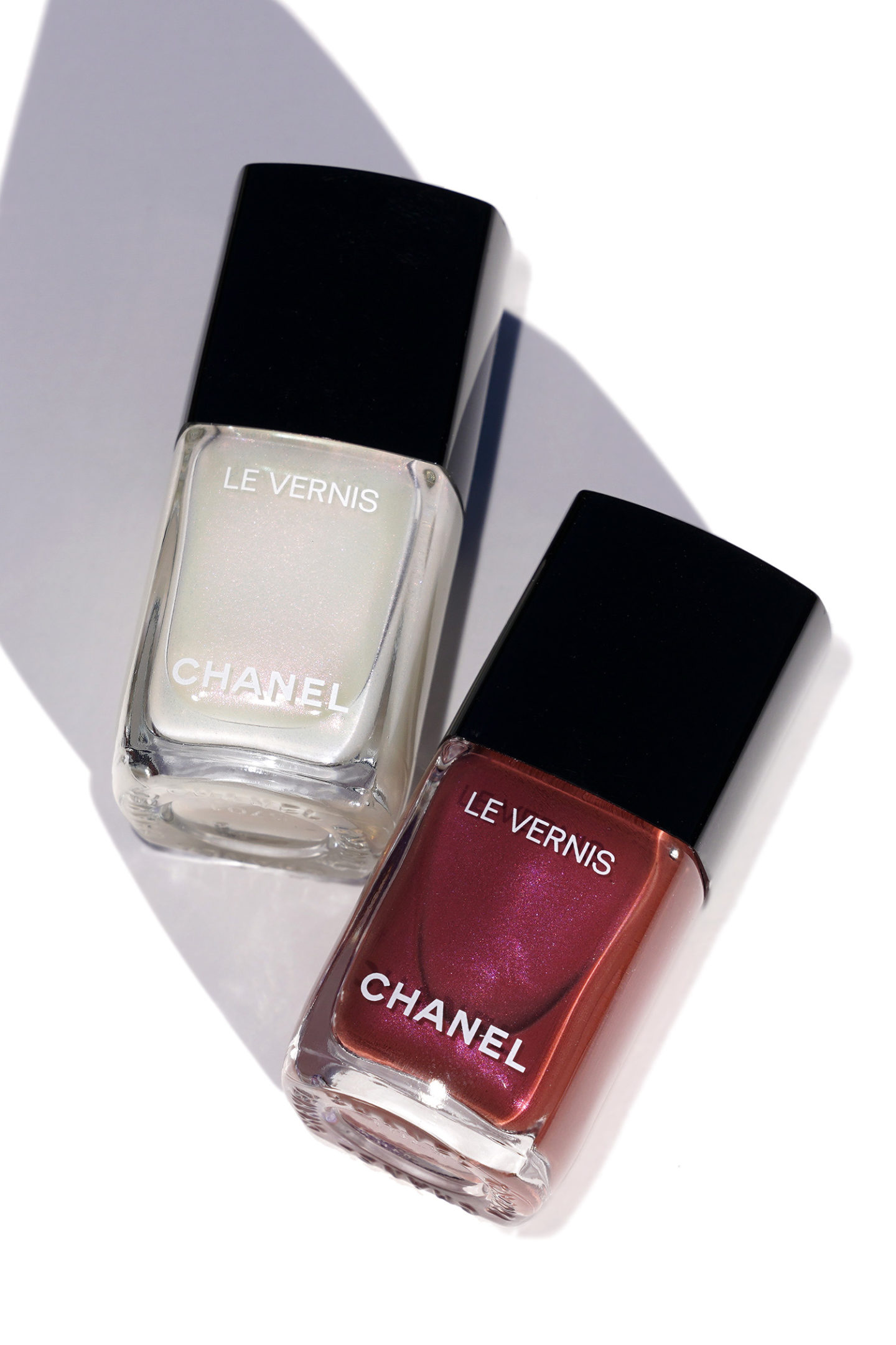 Chanel Le Vernis Perle Blanche 889 et Perle Bourgogne 891