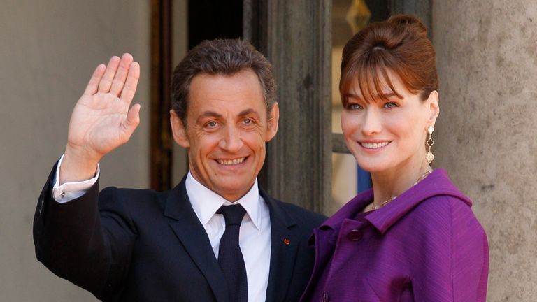 Nicolas Sarkozy et Carla Bruni en 2008