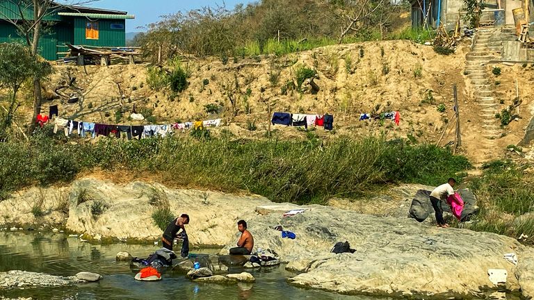 La zone frontalière entre le Myanmar et l'Inde