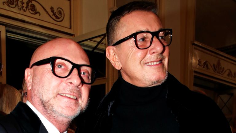 Créateurs italiens Domenico Dolce et Stefano Gabbana