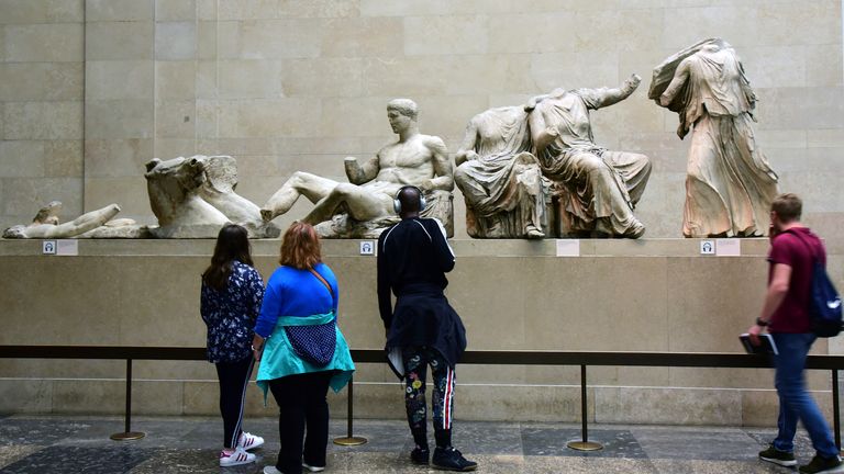 Les reliques ont longtemps été une pomme de discorde entre la Grèce et le Royaume-Uni.  Pic: AP