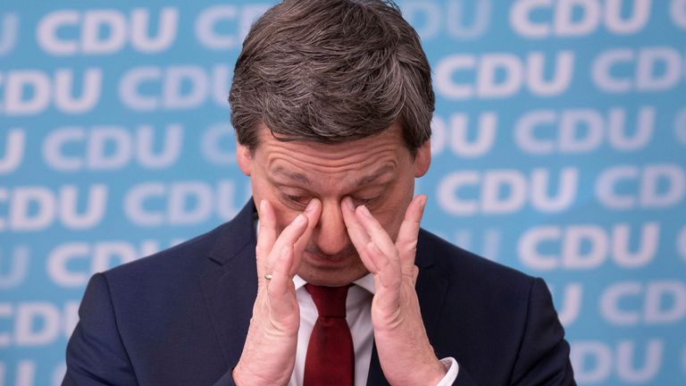 Christian Baldauf, le meilleur candidat CDU en Rhénanie-Palatinat, a réagi à l'arrivée des résultats