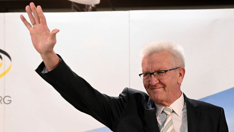 Winfried Kreschmann du Parti Vert a gagné dans le Bade-Wurtemberg