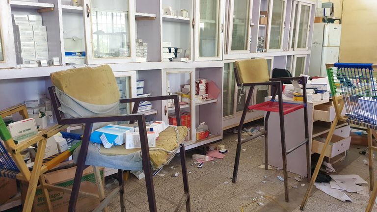 Une pharmacie centrale abandonnée à l'hôpital Humera de Tigray, en Éthiopie (Photo: Médecins Sans Frontières / via Reuters)