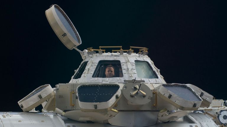 La coupole de la Station spatiale internationale