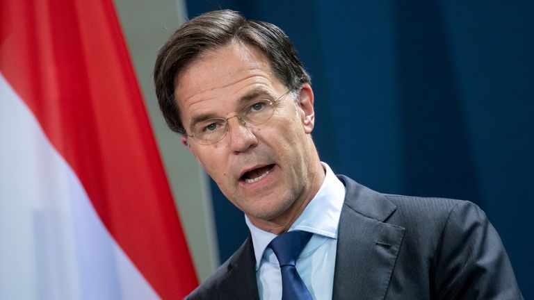 Le Premier ministre néerlandais Mark Rutte