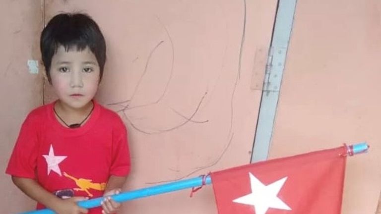Khin Myo Chit, une fillette de sept ans abattue au Myanmar